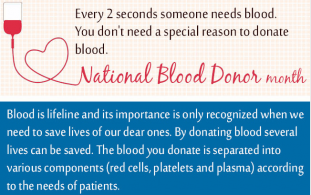 National Blood Donor Month - Newsletter